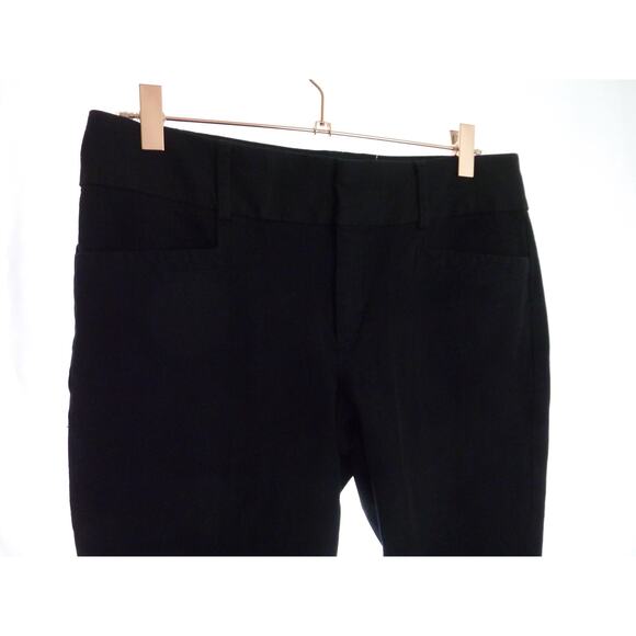 Banana Republic Jackson Fit Black Pants Size 6 Womens Ankle Trousers - Picture 3 of 7